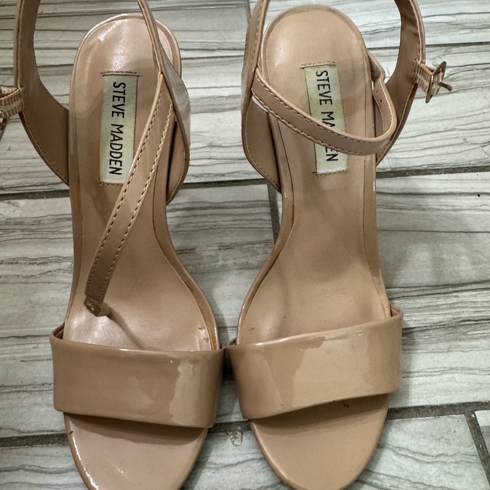 Steve Madden Nude Strappy Sandals